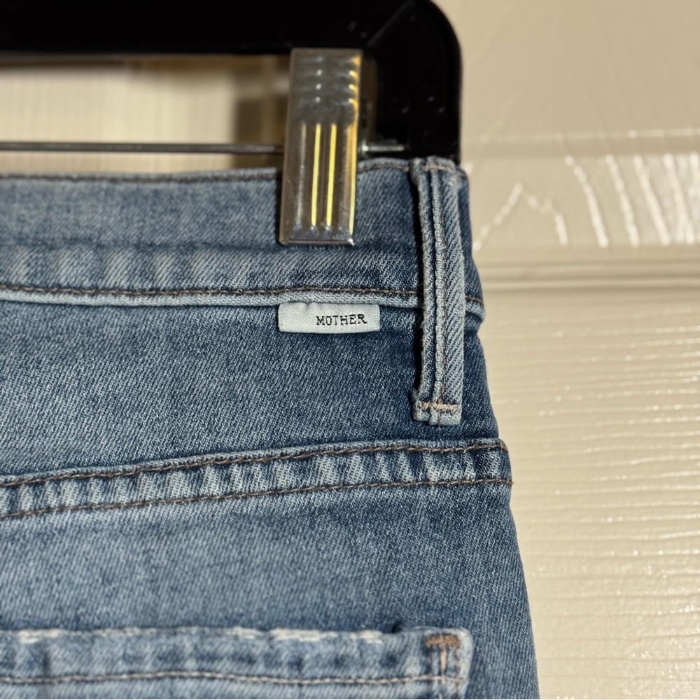 Rare MOTHER Denim STUNNER ANKLE STEP FRAY High Rise Jeans HELTER SKELTER 26 $258 - Picture 9 of 16